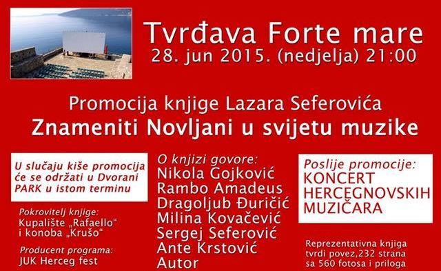 Promocija – Znameniti Novljani u svijetu muzike