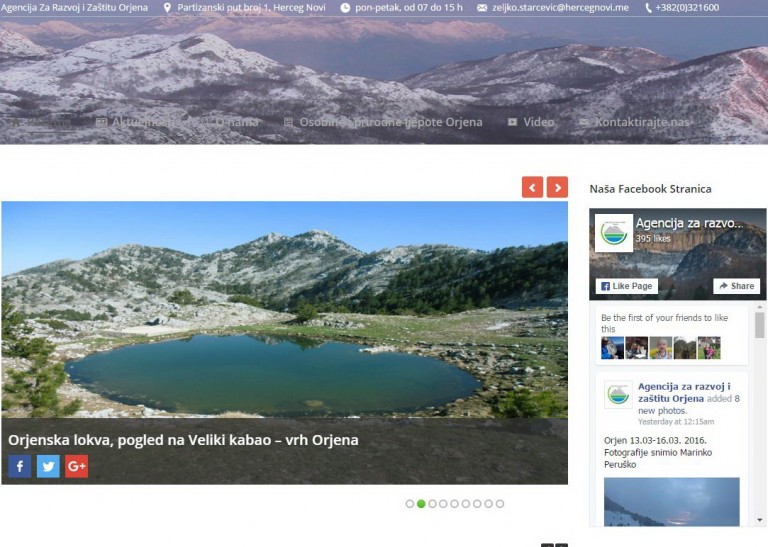 Agencija za Orjen otvorila svoj portal