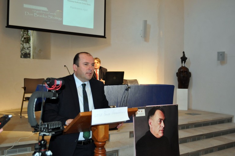 Goranović: Crna Gora neće zaboraviti djelo don Branka Sbutege