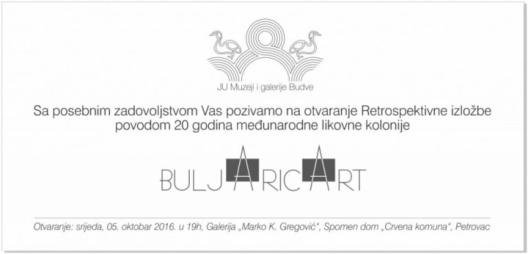 Retrospektiva – 20 godina međunarodne slikarske kolonije “Buljarica art”