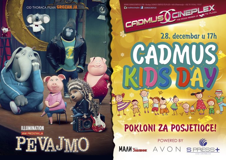 Prvi CADMUS KIDS DAY uz hit film “Pjevajmo”