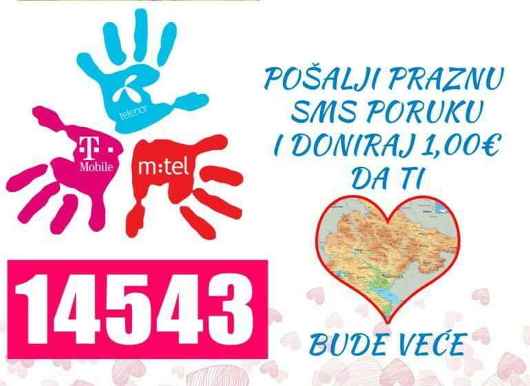 SMS 14543 za pomoć Anđeli aktivan od ponedjeljka