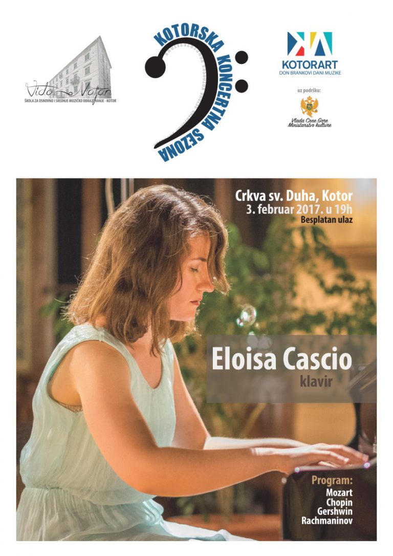 Koncert italijanske pijanistkinje Eloise Cascio