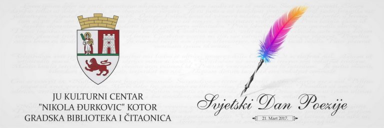 Gradska biblioteka i čitaonica Kotor obilježit će Svjetski dan poezije