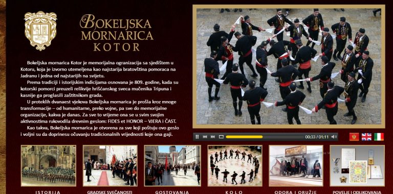 Bokeljska mornarica se predstavlja na novom portalu