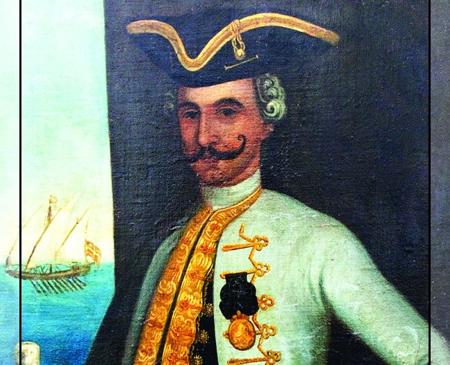 Kapetan Petar Želalić na razglednici
