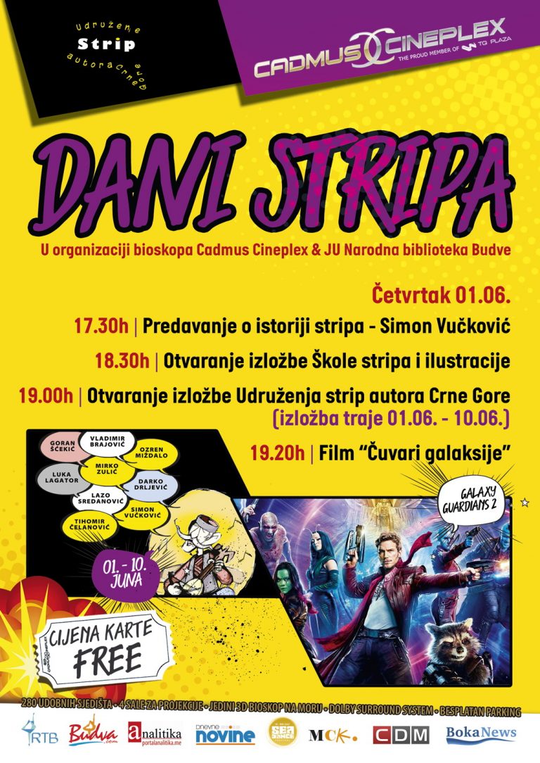 “Dani stripa” u Cadmus Cineplexu