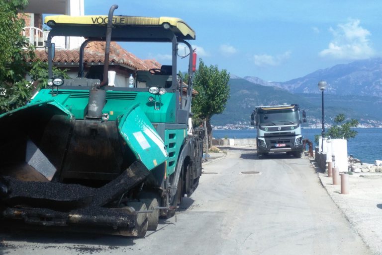Hercegnovska rivijera – asfaltiranje u toku