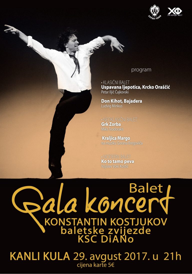 „Gala koncert Konstantina Kostjukova i zvijezda beogradskog baleta“ na Kanli kuli