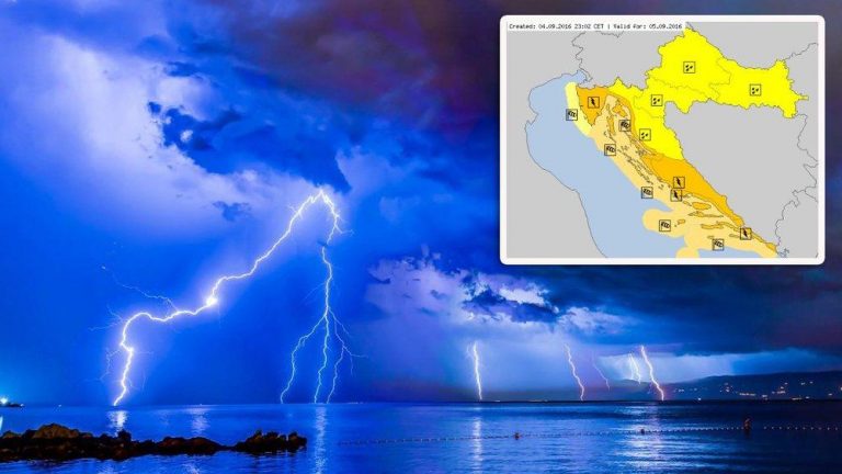 Izdan narančasti meteoalarm upozorenja za cijelu obalu
