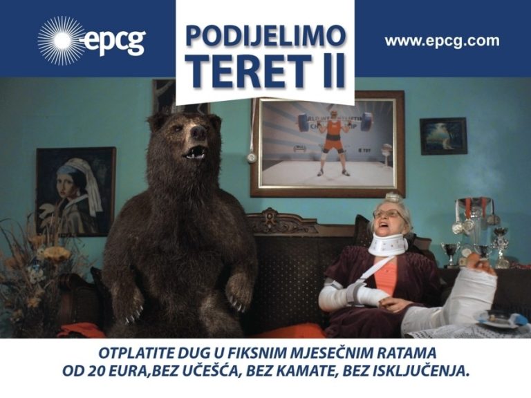 EPCG dug na rate – Akcija “Podijelimo teret”