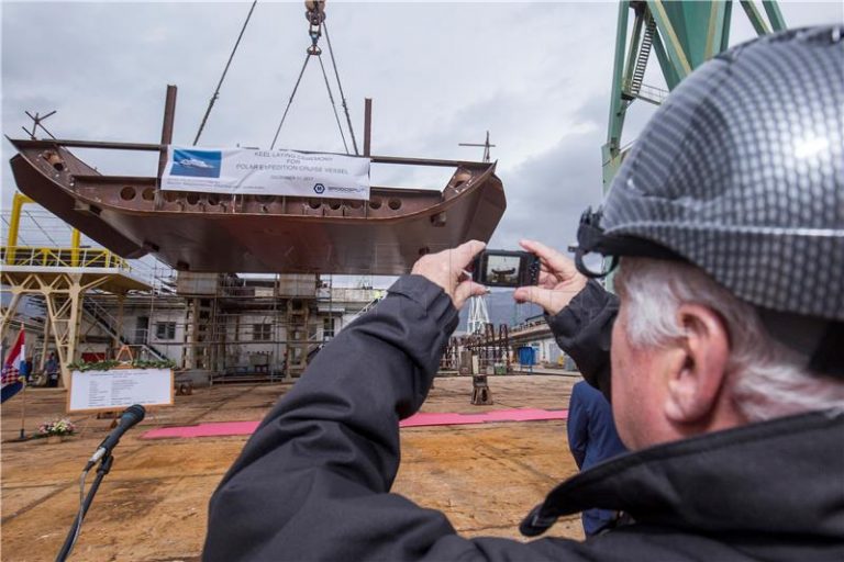 U Brodosplitu postavljena kobilica za gradnju broda za polarna krstarenja