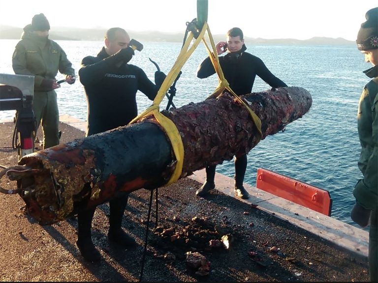 Iz mora kraj Ugljana izvađen torpedo iz Prvog svjetskog rata