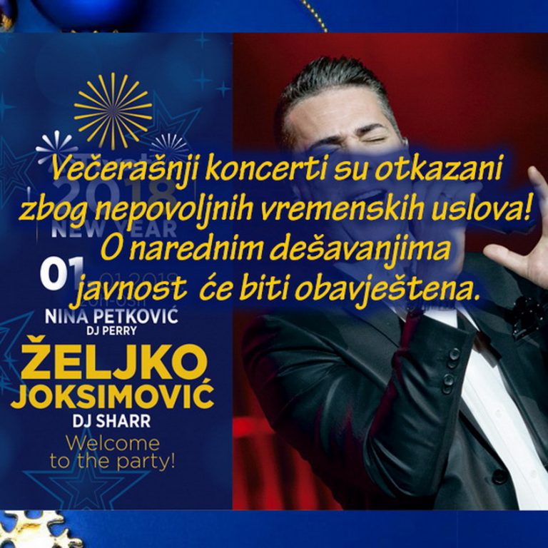 TO Tivat – otkazan koncerti  Željka Joksimovića zbog kiše