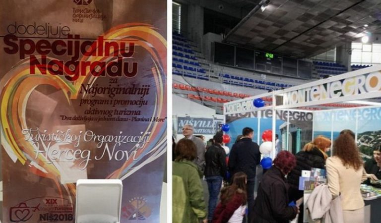 TO Herceg Novi nagrađena na Međunarodnom sajamu turizma i aktivnog odmora u Nišu