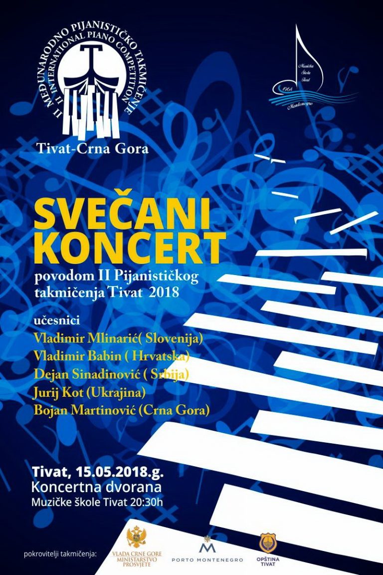 Drugo međunarodno pijanističko takmičenje u organizaciji Muzičke škole Tivat