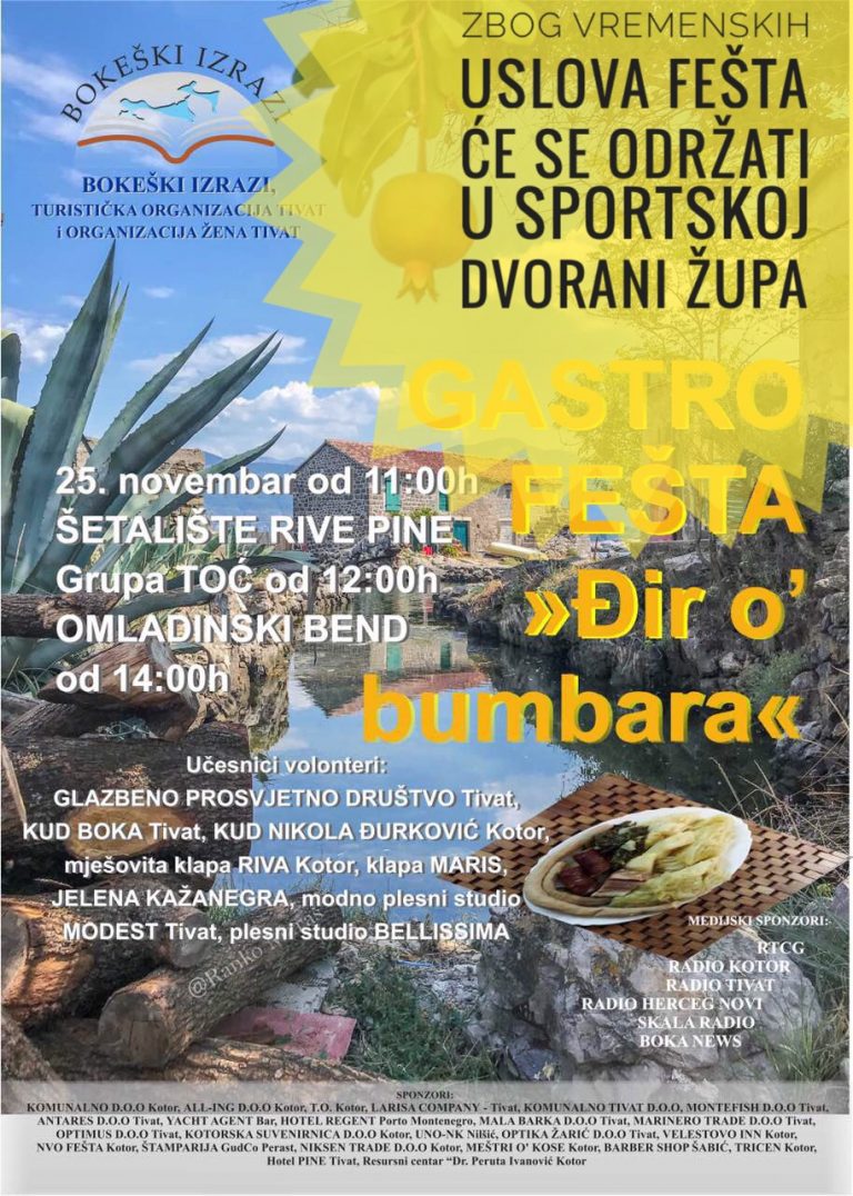 Gastro fešta „Đir o’ bumbara“ u sportskoj dvorani Župa