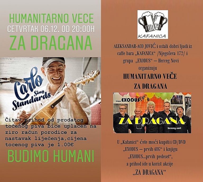 H. Novi – Humanitarno veče “Za Dragana”