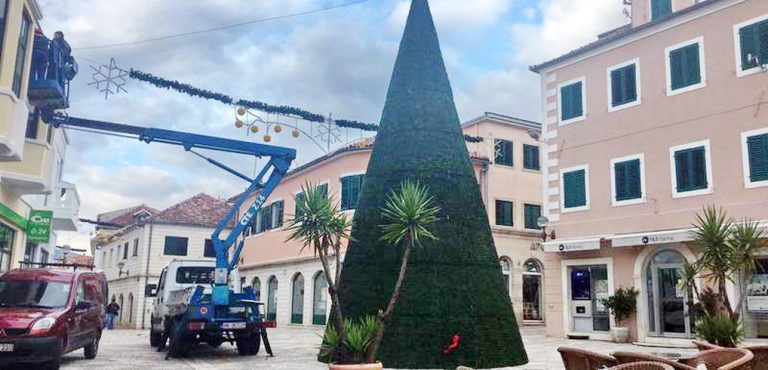 Herceg Novi: Stigla novogodišnja jelka