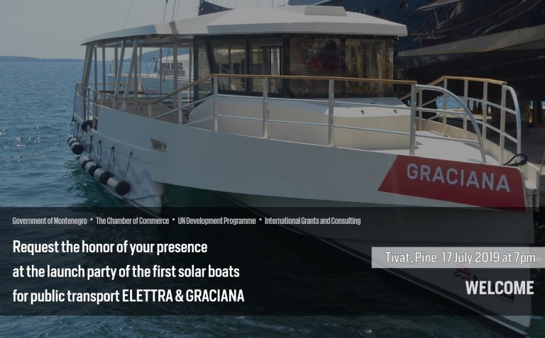 Tivat – porinuće prvih solarnih i hibridnih trimarana za javni prevoz u Boki Kotorskoj