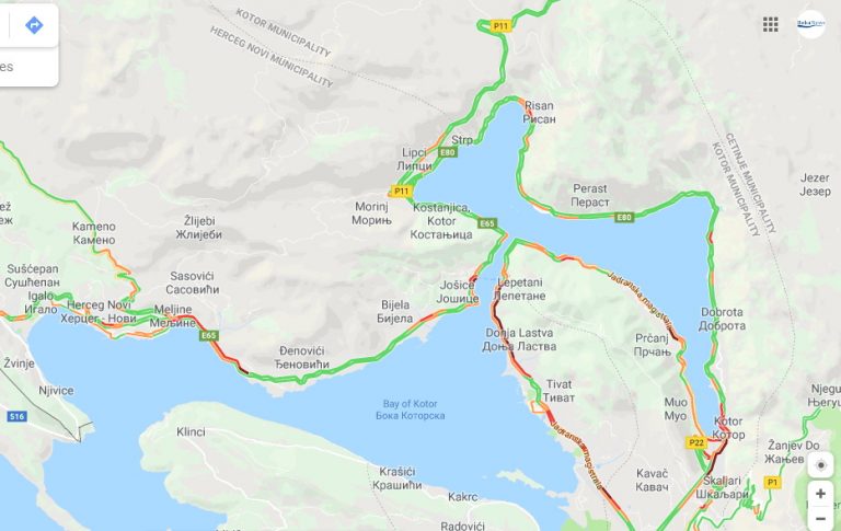 Saobraćajne gužve i kolone automobila na svim pravcima kroz Boku