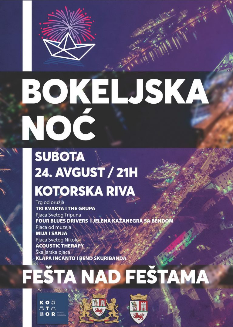 Bokeljska noć – Fešta nad feštama u subotu 24. avgusta