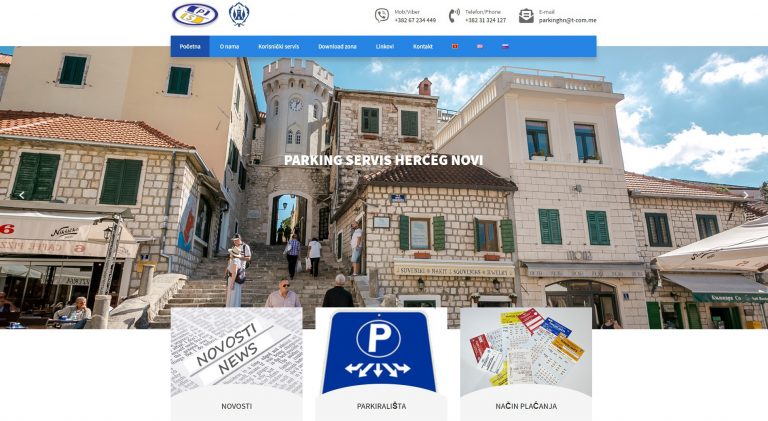 Novi sajt Parking servisa H.Novi