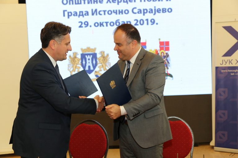 Istočno Sarajevo i Herceg Novi potpisali Sporazum o saradnji i prijateljstvu