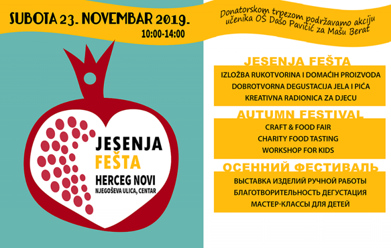 Herceg Novi – Jesenja fešta u subotu 23.novembra