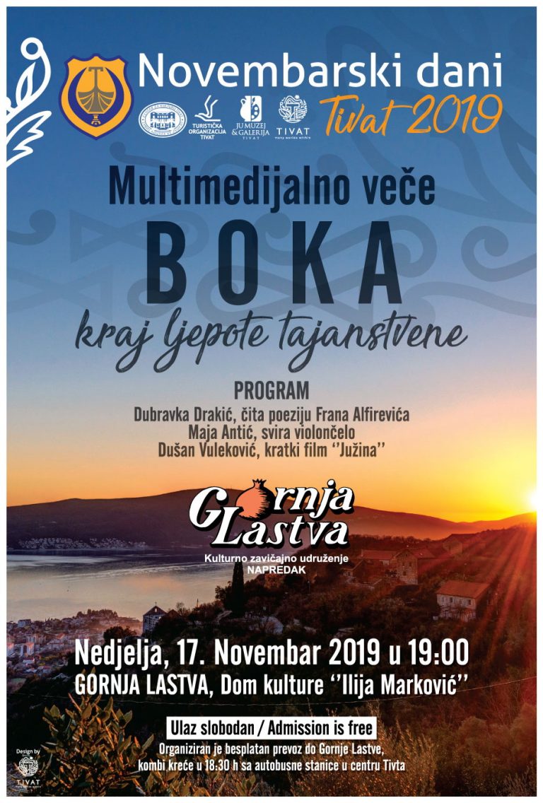 Multimedijalno veče – “BOKA kraj ljepote tajanstvene”
