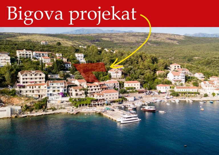 Bigova – Plac ispod prosječne tržišne cijene na 50 metara od mora