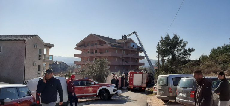 Tivat – ugašen požar u naselju Bonići