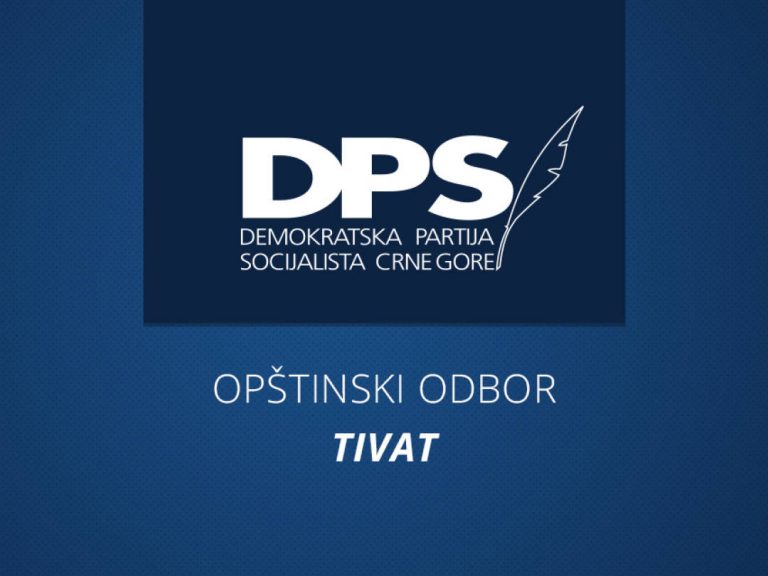 DPS Tivat: Nova vlast jedini izlaz za spas od sunovrata u koji ide naša opština