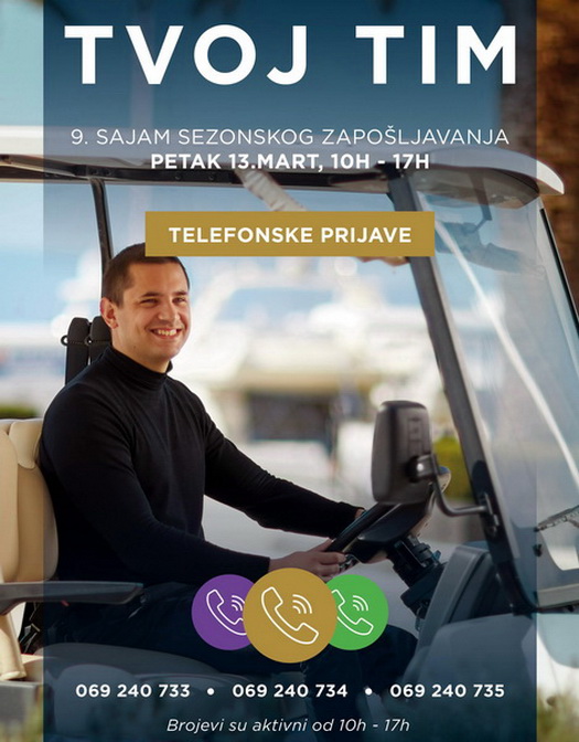 Sajam zapošljavanja u Porto Montenegru biće obavljen putem digitalnih kanala komunikacije