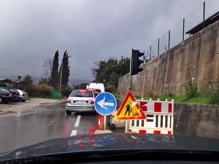 Rekonstrukcija magistrale kroz Herceg Novi: Saobraćajne gužve i dugotrajni zastoji