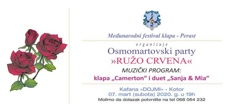 Osmomartovski party “Ružo crvena”