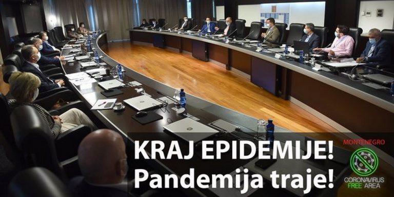 Kraj epidemije koronavirusa u Crnoj Gori