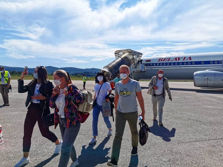 Nakon duže pauze na Aerodrom Tivat sletio prvi avion iz Bjelorusije