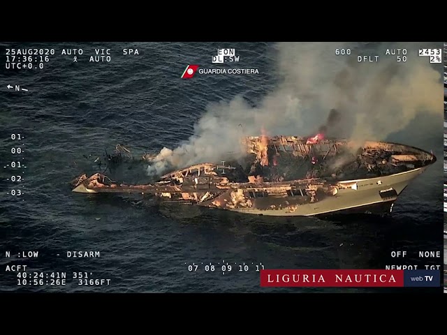 Javio se hrvatski kapetan megajahte koja je nestala u plamenu kod Sardinije