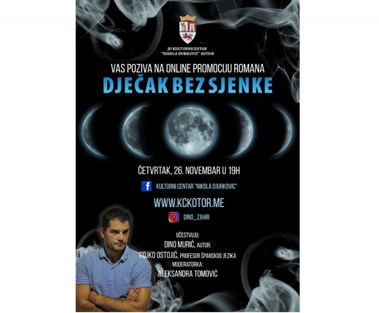 Online promocija romana „Dječak bez sjenke“