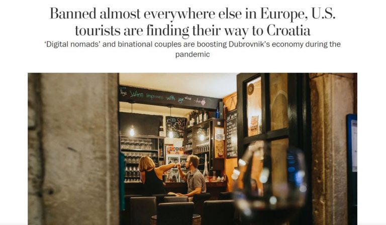 The Washington Post: Dubrovnik i Hrvatska privlače digitalne nomade za vrijeme pandemije
