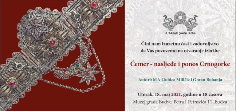 Izložba “Ćemer – nasljeđe i ponos Crnogorke“