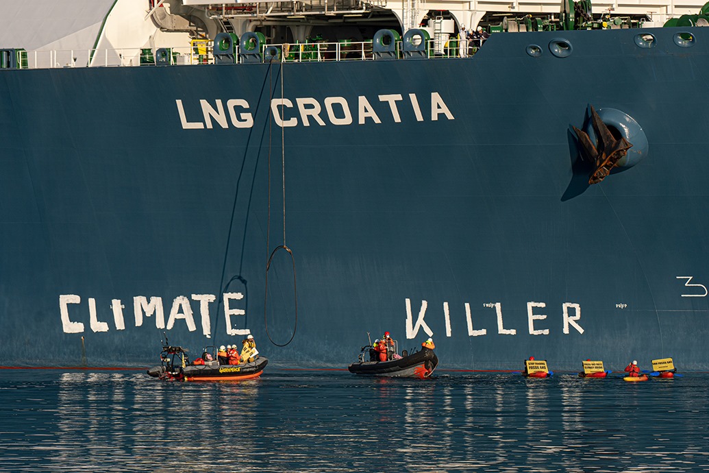 Aktivisti Greenpeacea na Krku protestovali protiv…