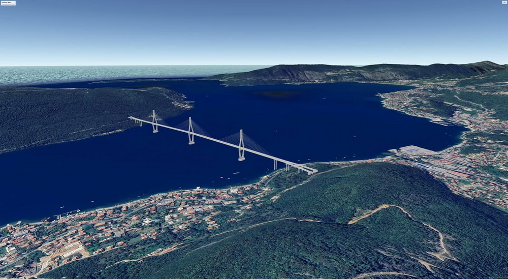 Završeno idejno rješenje brze saobraćajnice, mostom od Zelenike do Luštice Završeno idejno rješenje brze saobraćajnice, mostom od Zelenike do Luštice