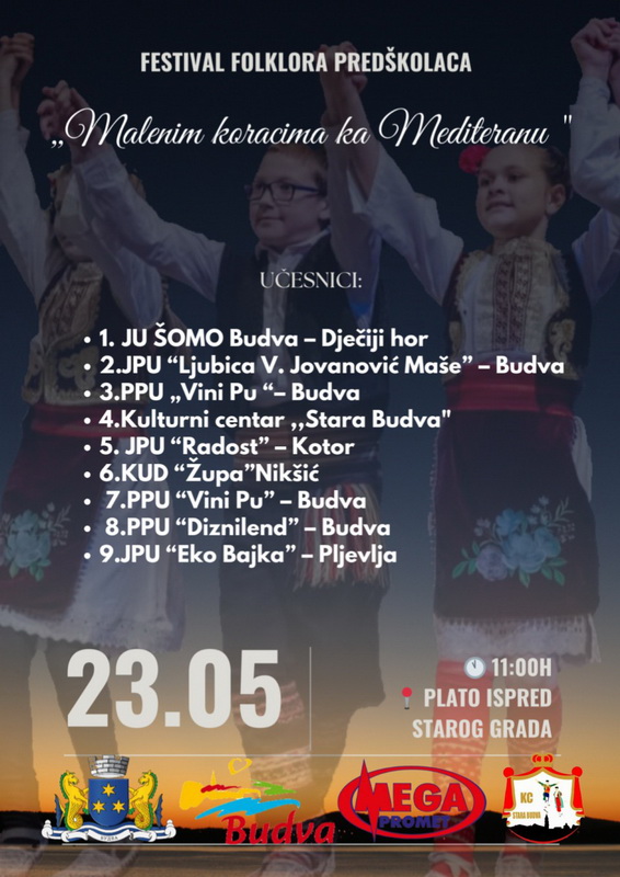 KUD „Stara Budva“ organizuje festival folklora 23. maja KUD „Stara Budva“ organizuje festival folklora 23. maja