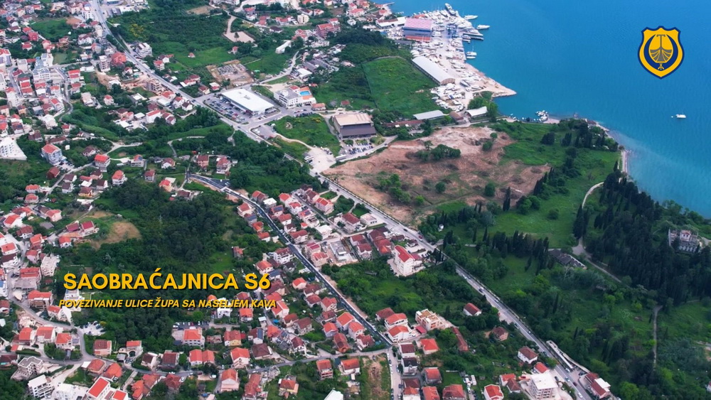 Tivat – Završeni radovi na izgradnji saobraćajnice S6 Župa-Kava Tivat – Završeni radovi na izgradnji saobraćajnice S6 Župa-Kava