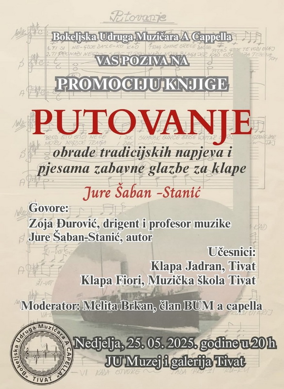 Promocija knjige “Putovanje” Jure Šabana Stanića Promocija knjige “Putovanje” Jure Šabana Stanića