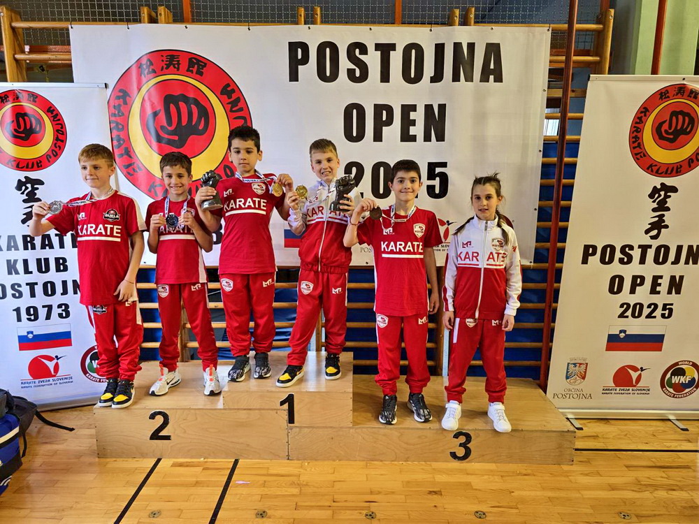 Mladi karatisti iz Boke uspješni na “Postojna Open 2025” turniru Mladi karatisti iz Boke uspješni na “Postojna Open 2025” turniru