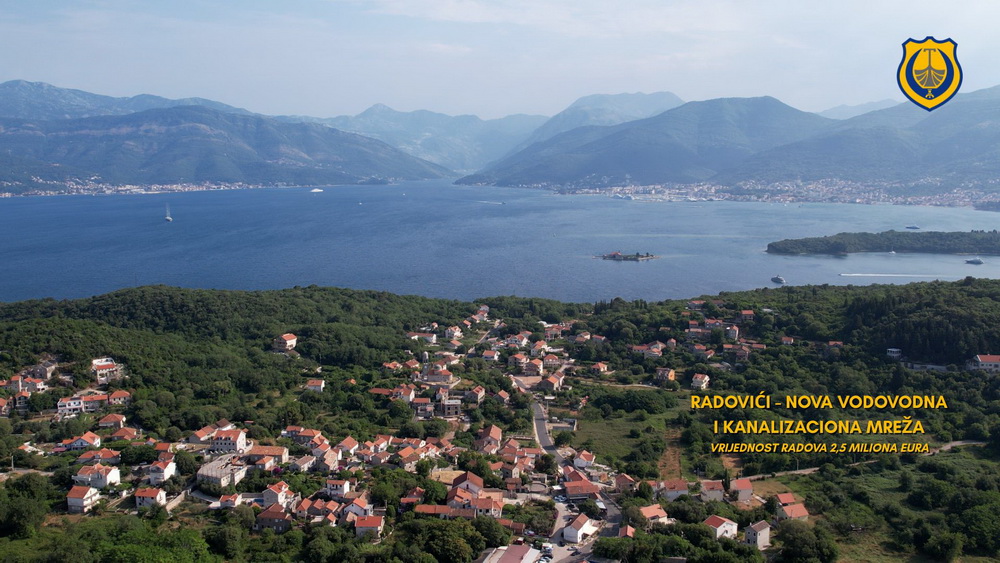Opština Tivat završila radove na izgradnji kanalizacionog i vodovodnog sistema u Radovićima Opština Tivat završila radove na izgradnji kanalizacionog i vodovodnog sistema u Radovićima
