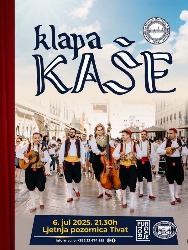 Klapa Kaše 6. jula u Tivtu Klapa Kaše 6. jula u Tivtu